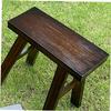 ABOOFAN Rustic Wooden Step Stool for Boy Girl and Adults Small Versatile Foot Stool for Bathroom Kitchen Bedroom Use Wood Bench for Shoe Changing Dancing and Indoor Seating view 4