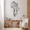 African Woman Metal Wall Map Art, African American Bedroom Wall Decor, African Style Woman Figure Art, African Queen Decor for Home Decor, Room Decor, Living room, Kitchen, Bedroom, (19.68 x 18 inch) view 1