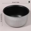 1 Silver Electric Pressure Cooker Metal Liner 2L 18.7X10.8/3L 21X11.1cm Non-Stick Pan Liner Inner Accessories Cookware Accessories(2L 18.7X18.7X10.8CM) view 3