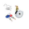 QXCIVR Mechanical Safe Anti-Theft Lock Cylinder 2keys and 5keysElectronic Password Safe Emergency Lock Universal Lock Cylinder(203) view 4