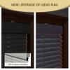 HOTSOON Faux Wood Aluminum Mini Blinds 1 Inch Slats Cordless Room Darkening Metal Venetian Blinds Waterproof Easy Installation Horizontal Blinds for Windows,Doors,Off White,26.5" W x 48" H view 3