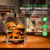 NutriChef 24 Whiskey Glasses - 10 Oz Old Fashioned Rum Glasses, Lead-Free Crystal, Hand Blown, Dishwasher Safe, Elegant Design - For Whiskey Lovers view 2