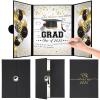 2025 Graduation Guest Book Alternative  Celebrate in Style! Black Gold Class of 2025 Signature Book 18"x12", Unique Gift, Invitations, or Keepsake for High School & College Graduation Events view 1