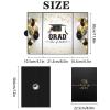 2025 Graduation Guest Book Alternative  Celebrate in Style! Black Gold Class of 2025 Signature Book 18"x12", Unique Gift, Invitations, or Keepsake for High School & College Graduation Events view 3