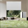 Sulugood Cordless Blackout Cellular Shades for Windows, 1.5 Inch Thermal Insulated Cellular Blinds, Easy Install, Smooth Gliding, Room Darkening Blinds for Windows, Home, Door, White, 22" W x 48" H view 4