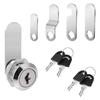 QXCIVR 16/20/25/30mm Cam Lock Set Drawer Cabinet Lock Mailbox Storage Cabinet Cam Lock Cabinet Door Lock with Two Keys(25mm) view 2
