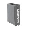 22 inch Slim Rolling Laundry Basket with Stand Foldable Waterproof Hamper Tall Thin Sorter Organizer on Wheels(Grey 1pc) view 1