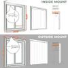 Large - Sized Cordless Vertical Blinds, Blackout Vertical Window Shades, Patio Doors, Large Windows,Track Slat Sets for Patio Sliding Doors. Light - Adjustable, White 63.5" Wx75 H view 2