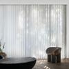 Large - Sized Cordless Vertical Blinds, Blackout Vertical Window Shades, Patio Doors, Large Windows,Track Slat Sets for Patio Sliding Doors. Light - Adjustable, White 63.5" Wx75 H view 4
