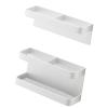 Cocoarm Umbrella Stand Holder, Magnetic Umbrella Stand No Punching Height Adjusting Wall Mounted Umbrella Holder Rack for Entryway, Home, Hotel Hallway (Elegant White) view 1