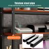 Adjustable Desk Bookshelf Organizer Rack, 3-Tier Multipurpose Wooden Countertop Hutch Organizer, Desktop Bookshelf For Computer Desk, Home Office Storage Shelves For Supplies(White-b,95cm/37.4inch) view 4