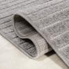 JONATHAN Y Hallie High-Low Curve Gray/Ivory 7' Round Indoor/Outdoor Area Rug, Minimalist, Pet Friendly, Non-Shedding, Stain Resistant, Hose-Washable for Backyard, Patio, Porch (SCN100A-7R) view 4