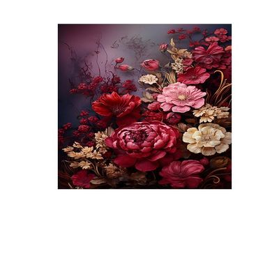 11x14 Floral Wall Art Canvas Print (Arabian Nights Floral)