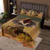 jejeloiu Kids Chlamydosaurus Kingii Bedspread Lizard Coverlet Set Queen Size Nature Wild Animal Quilted Coverlet for Women Men Wildlife Soft Microfiber Quilt Set All Season view 1