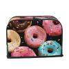 Donuts 2 Slice Toaster Covers Quilted Bread Maker Cover Small Appliance Cover With Handle Toasters Dust Cover For Home Table Kitchen Decor view 2