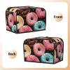 Donuts 2 Slice Toaster Covers Quilted Bread Maker Cover Small Appliance Cover With Handle Toasters Dust Cover For Home Table Kitchen Decor view 3