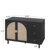 2 Door 3 Drawer Cabinet 3 Adjustable Positions, Suitable for Bedroom, Living Room, Study view 2