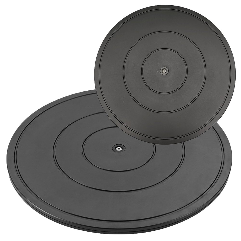 2 Pack Bonsai Turntable, Heavy Duty Rotating Swivel Stand, Lazy Susan Turntable with Steel Ball Bearings, Garden Swivel Stand Turntable for Model/TV/Monitors(40cm/16)