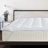 1000 GSM Mattress Topper Full XL Size,Mattress Pad (8-22" Depth) Fits, Microfiber Pad Cover, Mattress Pads, Extra Thick Cooling Full XL Size Bed Mattress Topper 54"x80" Inches White view 1