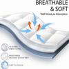 1000 GSM Mattress Topper Full XL Size,Mattress Pad (8-22" Depth) Fits, Microfiber Pad Cover, Mattress Pads, Extra Thick Cooling Full XL Size Bed Mattress Topper 54"x80" Inches White view 4