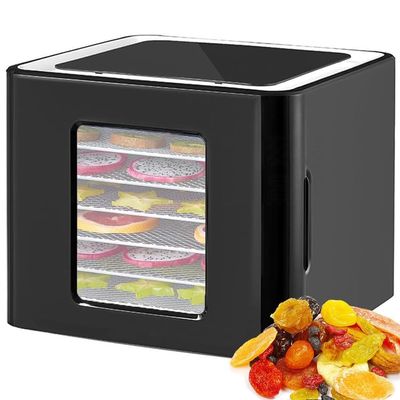 EliteBloom Food Dehydrator with 6 Trays, Stainless Steel Fruit Dryer Machine with LED Touch Control Design, 35-70 Food Dryer Machine 48H Timer BPA Free, for Fruit Vegetable Je,