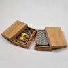 EFFNILIM Bamboo Cards Storage Box Desktop Playing Card CASE Organizer for Tarot Play Durable Container Board Game Accessory (C) view 4