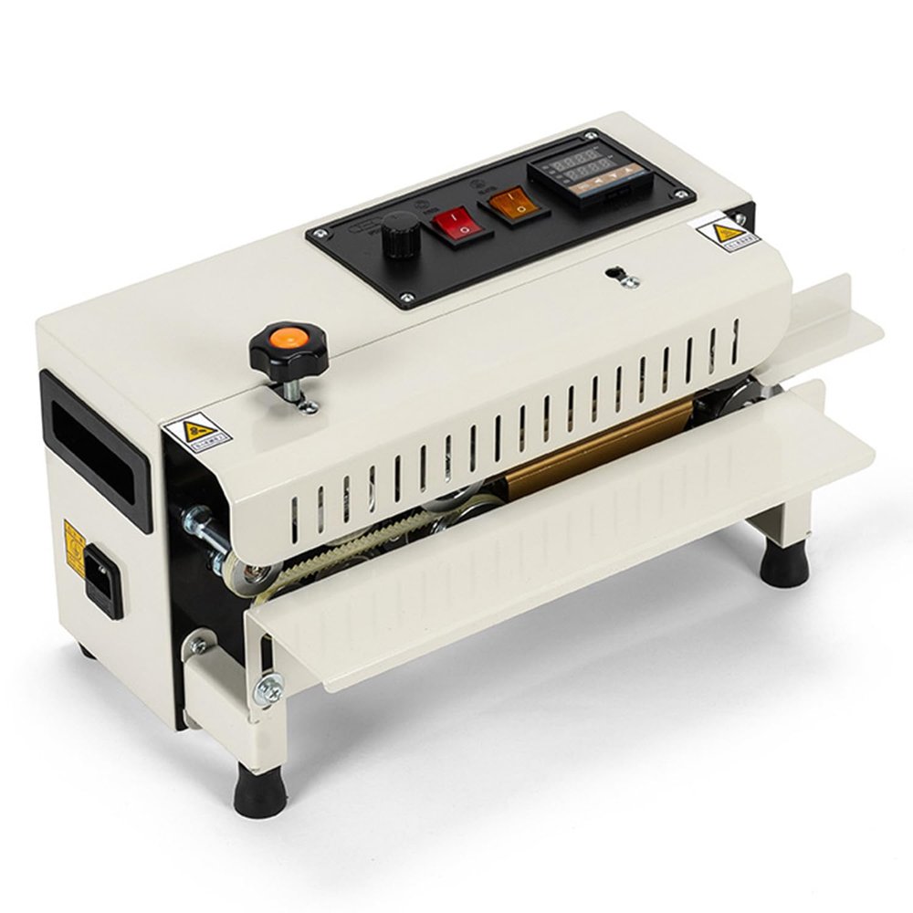 Aluminum Foil Bag Sealing Machine, Fully Automatic Continuous Film Sealing Machine, Speed 0-12m/min, Seal Depth 6-12mm, Sealing Width 10mm, for Food Packaging Bag