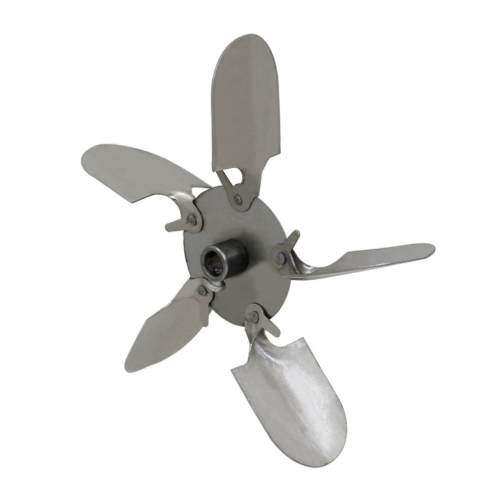 XvuaTeIw Stainless steel Blade impeller replacement fan blade blower blade induced draft fan blade high temperature fan blade(122.5X12X58mm)
