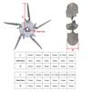 XvuaTeIw Stainless steel Blade impeller replacement fan blade blower blade induced draft fan blade high temperature fan blade(122.5X12X58mm) view 2