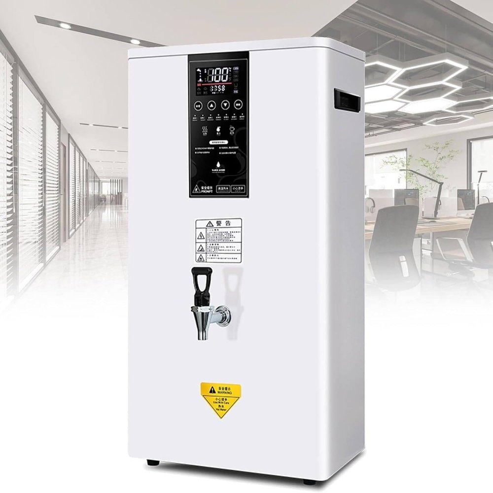 3000W Electric Instant Hot Water Dispenser,Commercial Hot Water Dispenser,Step-Heating Boiling Water Machine,for Home (White 50L)