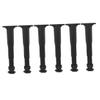 SEWOART 6pcs Adjustable T-Shaped Bed Frame Support Legs Black PP view 1