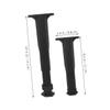 SEWOART 6pcs Adjustable T-Shaped Bed Frame Support Legs Black PP view 2