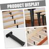 SEWOART 6pcs Adjustable T-Shaped Bed Frame Support Legs Black PP view 3