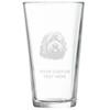 Hungarian Puli, 22 oz Laser Engraving Pint Beer Glasses Premium Engraved Logo Design Permanent Personalized Custom Beverage Dog Puppy Pup Glass view 1