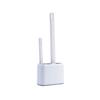 DSWMY Toilet Brushes Toilet Brush, Toilet Brushes & Holders Silicone Toilet Brush and Holder Set Wall Toilet Brush Holder for Bathroom Toilet Cleaning Brush Long Handle Toilet Brush(White) view 1