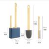 DSWMY Toilet Brushes Toilet Brush, Toilet Brushes & Holders Silicone Toilet Brush and Holder Set Wall Toilet Brush Holder for Bathroom Toilet Cleaning Brush Long Handle Toilet Brush(White) view 2