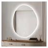 24X32 Inch Minimalist Intelligent Bath Mirrors Home Bathroom Mirror with Light Wall-Mounted Touch Screen Irregular Bedroom Makeup Mirrors,Mirrors view 1