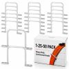 Yaocom 50 Pcs Distribution Rings Aluminum D Ring for Sorting Out Electric Cables, Cable Management, for Commercial and Residential Use, Silver (5 Inch) view 1