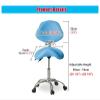 JAVPTAV Saddle Rolling Ergonomic Swivel Stool Chair, Professional Office Chair Saddle Stool with Heavy Duty Metal Base, Studio Hydraulic Rolling Stool view 2