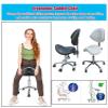 JAVPTAV Saddle Rolling Ergonomic Swivel Stool Chair, Professional Office Chair Saddle Stool with Heavy Duty Metal Base, Studio Hydraulic Rolling Stool view 3