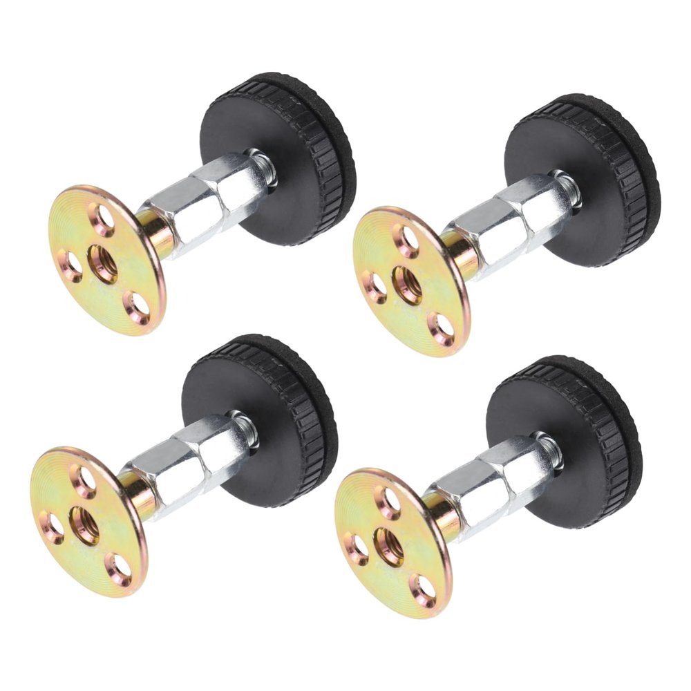 4pcs Metal Bedside Fixator Adjustable Wall Stabilizer for Squeaky Beds