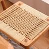 SABALON Stool Chinese Solid Wood Stools, Simple Woven Wooden Stools, Small Household Leisure Chairs, Wooden Stools for Living Rooms and Bedrooms Foot Stools view 3