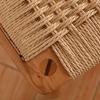 SABALON Stool Chinese Solid Wood Stools, Simple Woven Wooden Stools, Small Household Leisure Chairs, Wooden Stools for Living Rooms and Bedrooms Foot Stools view 4
