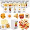 Cinnvoice 25 Set Bulk Employee Appreciation Gift for Social Worker Coworker Office Thank You Small Funny Desk Pets Cute Resin Ornament Party Favor Positive Volunteer Emotional Card Box (Toast) view 1