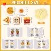 Cinnvoice 25 Set Bulk Employee Appreciation Gift for Social Worker Coworker Office Thank You Small Funny Desk Pets Cute Resin Ornament Party Favor Positive Volunteer Emotional Card Box (Toast) view 2
