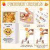 Cinnvoice 25 Set Bulk Employee Appreciation Gift for Social Worker Coworker Office Thank You Small Funny Desk Pets Cute Resin Ornament Party Favor Positive Volunteer Emotional Card Box (Toast) view 3