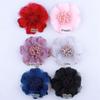 10Pcs 9CM New Tulle Silk Flower with Tissue Stamen for Wedding Headwear Accessories Fabric Flowers for Headbands (10Pcs Multi) view 3