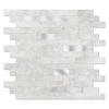 10 - Sheet Peel and Stick Backsplash Wall Tile, PVC Kitchen Backsplash, Stick on Tiles for Backsplash Kitchen (12'' X 12'', White Gray) view 1