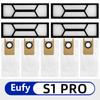 ZLiT Main Brushes Filter Screens Dust Bags Replacement Part for Eufy S1 PRO Vacuum Cleaner (5 dust bags+4 filter screens) view 2
