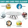 Pzwqkyn Customized Oval Fitted Tablecloth Custom Design Your Own Picture Text Name Personalized Table Cover for Wedding Banquet Picnic Party Restaurant Use, Spring Leaf, Fits to 42" x 60" Table view 3